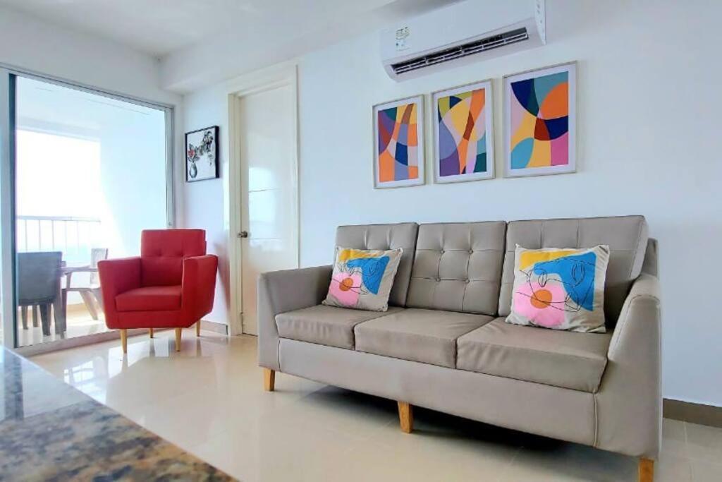 Hermoso Apartamento Vista Al Mar. Edf Palmetto 1 . Cartagena Ngoại thất bức ảnh